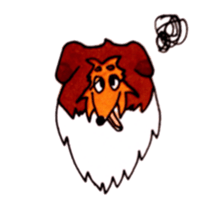 Sheltie George sticker #9391371