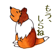 Sheltie George sticker #9391376