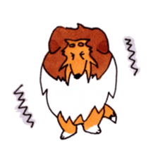 Sheltie George sticker #9391377