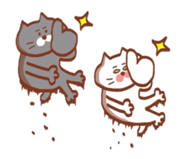 Nyankotachinoatsuinemuri 4 sticker #9392171