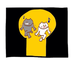 Nyankotachinoatsuinemuri 4 sticker #9392183