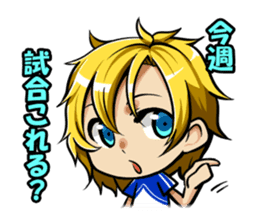 Soccer carnival support stamp sticker #9392224