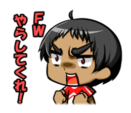 Soccer carnival support stamp sticker #9392231