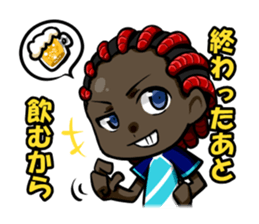 Soccer carnival support stamp sticker #9392237