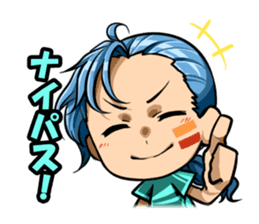 Soccer carnival support stamp sticker #9392256