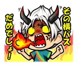 Soccer carnival support stamp sticker #9392260