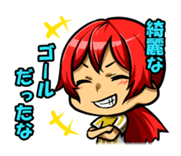 Soccer carnival support stamp sticker #9392262