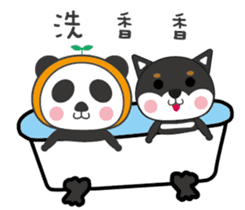 Panda&Shiba sticker #9392269