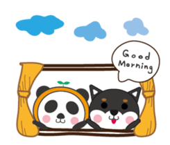 Panda&Shiba sticker #9392270