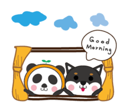 Panda&Shiba sticker #9392270
