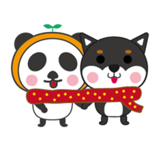 Panda&Shiba sticker #9392289