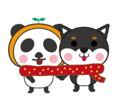 Panda&Shiba sticker #9392289