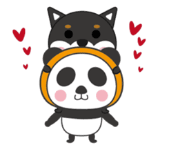 Panda&Shiba sticker #9392290