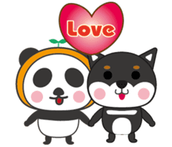 Panda&Shiba sticker #9392291