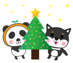 Panda&Shiba sticker #9392293