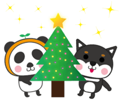 Panda&Shiba sticker #9392293
