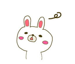 Rabbit:U-sa U-sa & Cat Friend:Mew-Mew sticker #9392310