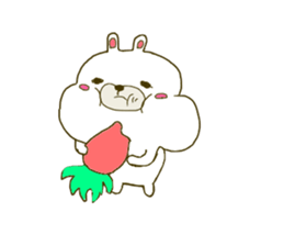 Rabbit:U-sa U-sa & Cat Friend:Mew-Mew sticker #9392318