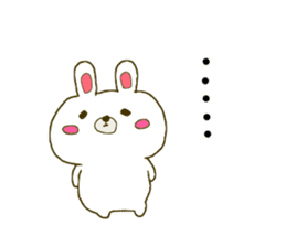 Rabbit:U-sa U-sa & Cat Friend:Mew-Mew sticker #9392325