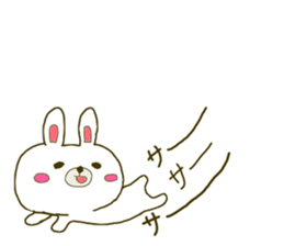 Rabbit:U-sa U-sa & Cat Friend:Mew-Mew sticker #9392326