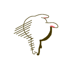 Rabbit:U-sa U-sa & Cat Friend:Mew-Mew sticker #9392328