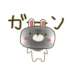 Rabbit:U-sa U-sa & Cat Friend:Mew-Mew sticker #9392330