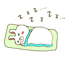 Rabbit:U-sa U-sa & Cat Friend:Mew-Mew sticker #9392339