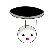 Black hole monster sticker #9392642