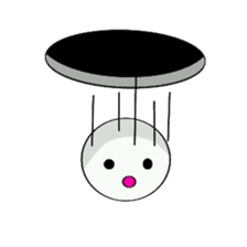 Black hole monster sticker #9392642