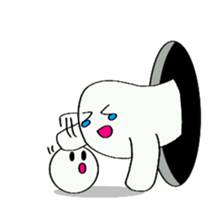 Black hole monster sticker #9392656