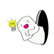 Black hole monster sticker #9392660