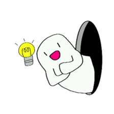 Black hole monster sticker #9392660