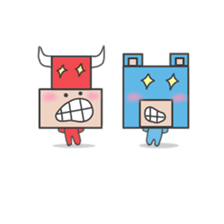 Popular Bull and Bear 2.0(world sticker #9393005