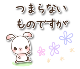 The wabi and sabi rabbit 3 sticker #9393076