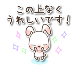 The wabi and sabi rabbit 3 sticker #9393077