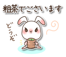 The wabi and sabi rabbit 3 sticker #9393079