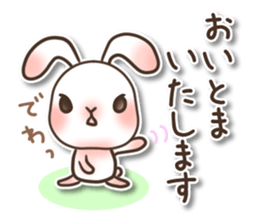 The wabi and sabi rabbit 3 sticker #9393085