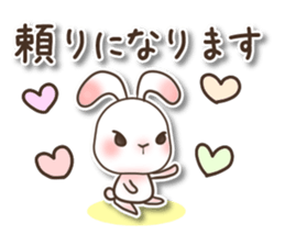 The wabi and sabi rabbit 3 sticker #9393090