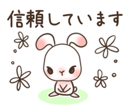 The wabi and sabi rabbit 3 sticker #9393091