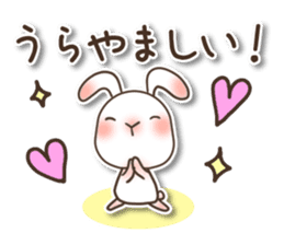 The wabi and sabi rabbit 3 sticker #9393093