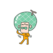 Melon man(world sticker #9393596