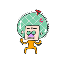 Melon man(world sticker #9393609