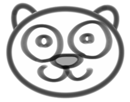 White Bear face sticker #9394125