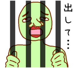 Weirdo festival green man sticker #9394517