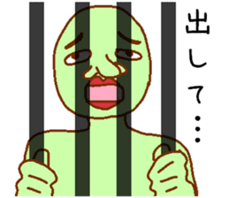 Weirdo festival green man sticker #9394517