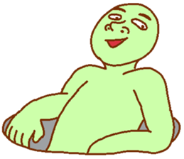 Weirdo festival green man sticker #9394522