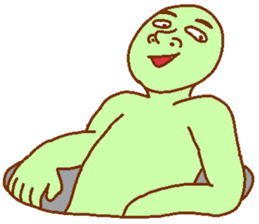 Weirdo festival green man sticker #9394522