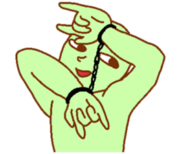 Weirdo festival green man sticker #9394527