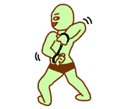 Weirdo festival green man sticker #9394528