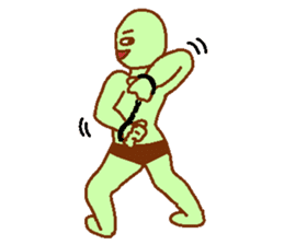 Weirdo festival green man sticker #9394528